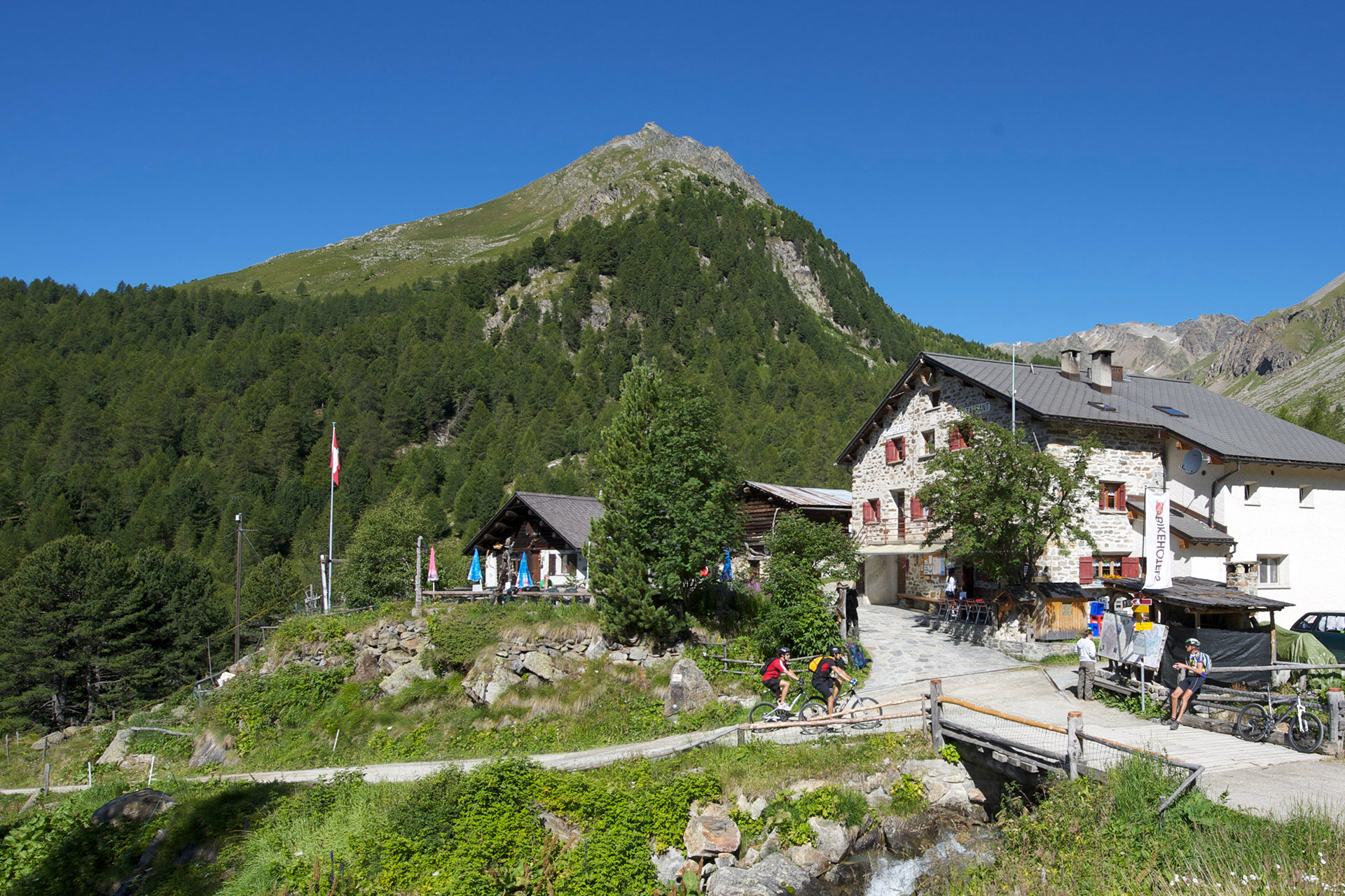 Das Bergrasthaus im wunderschönen Val da Camp